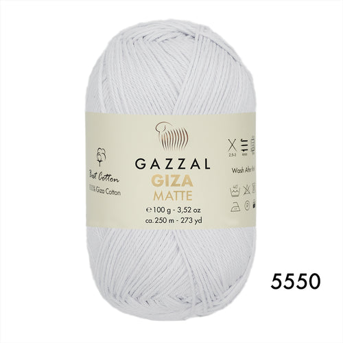 Gazzal Giza Matte Pamuklu El Örgü İpi 50gr