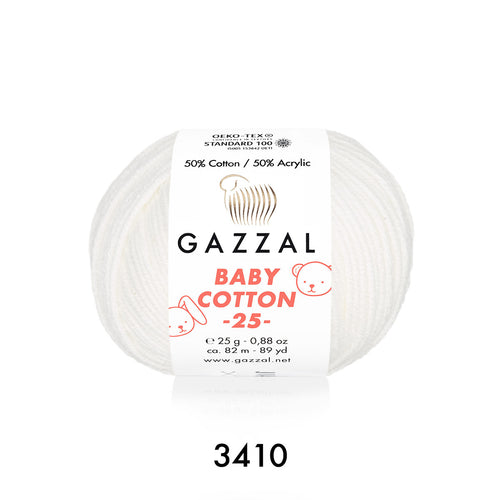 Gazzal Baby Cotton Pamuklu El Örgü İpi 50gr