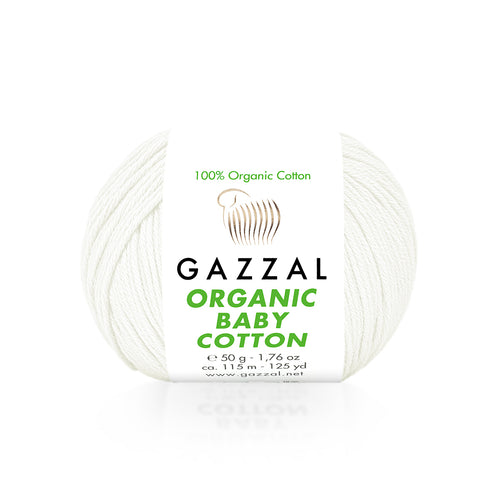 Gazzal Organic Baby Cotton Pamuklu El Örgü İpi 50gr