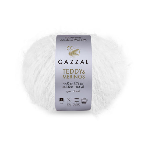 Gazzal Teddy Merino Yün El Örgü İpi 50gr