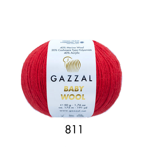 Gazzal Baby Wool – Merinos Yünü Karışımlı Bebek İpliği | 10’lu Paket (10 × 50 gr / 500 gr)