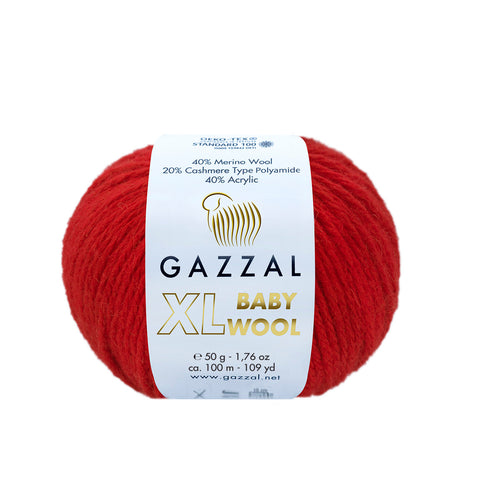 Gazzal Baby Wool XL – Merinos Yünü Karışımlı Yumuşak Bebek İpliği | 10’lu Paket (10 × 50 gr / 500 gr)