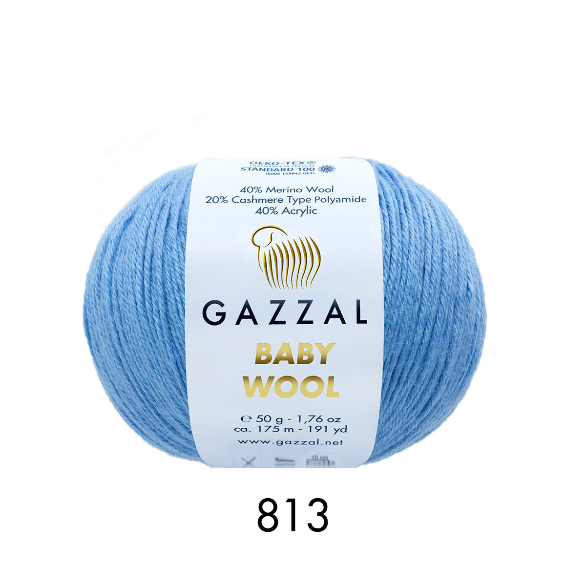 Gazzal Baby Wool – Merinos Yünü Karışımlı Bebek İpliği | 10’lu Paket (10 × 50 gr / 500 gr)