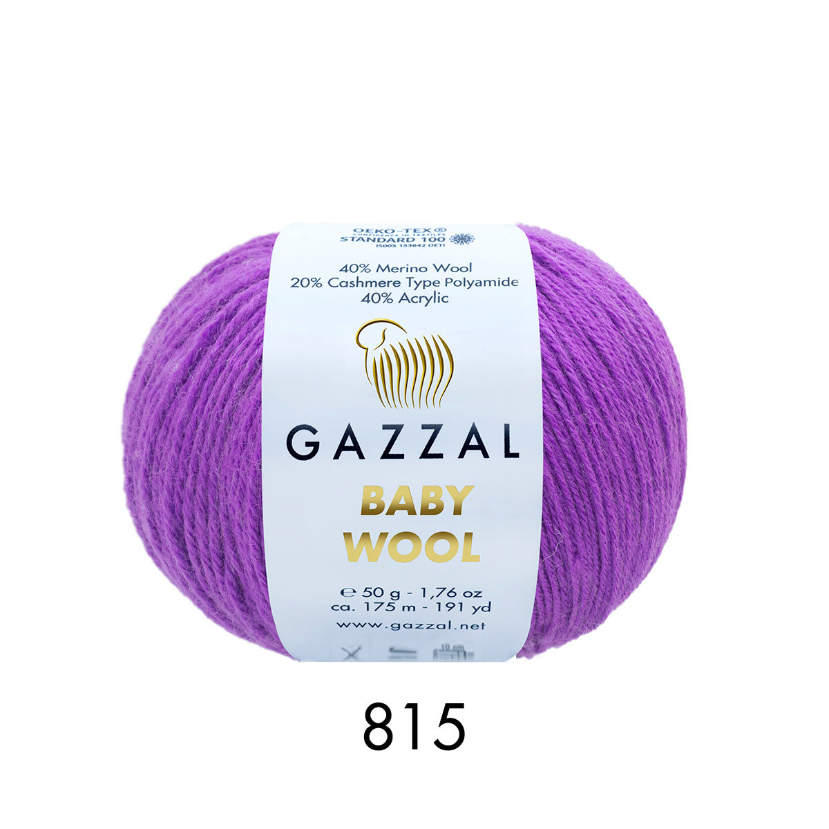 Gazzal Baby Wool – Merinos Yünü Karışımlı Bebek İpliği | 10’lu Paket (10 × 50 gr / 500 gr)