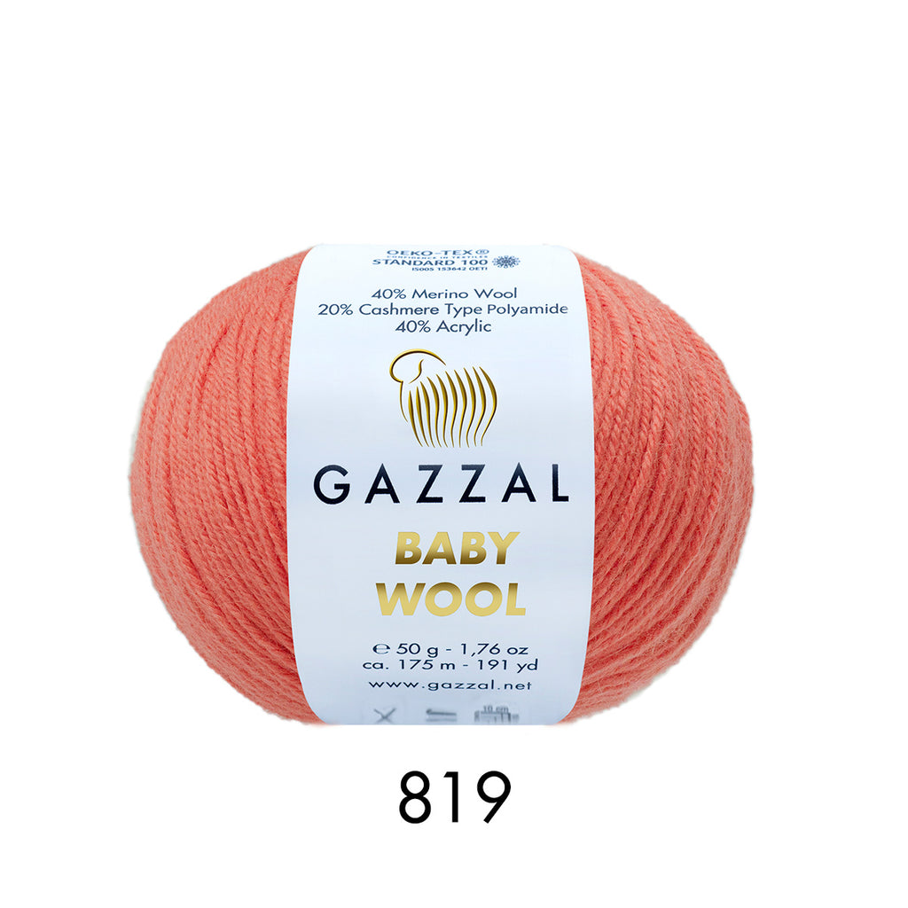 Gazzal Baby Wool – Merinos Yünü Karışımlı Bebek İpliği | 10’lu Paket (10 × 50 gr / 500 gr)