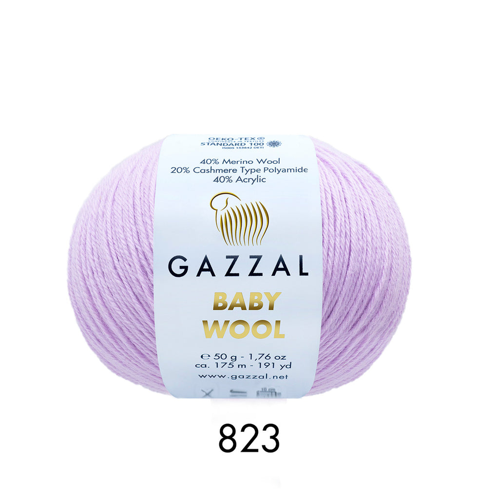 Gazzal Baby Wool – Merinos Yünü Karışımlı Bebek İpliği | 10’lu Paket (10 × 50 gr / 500 gr)