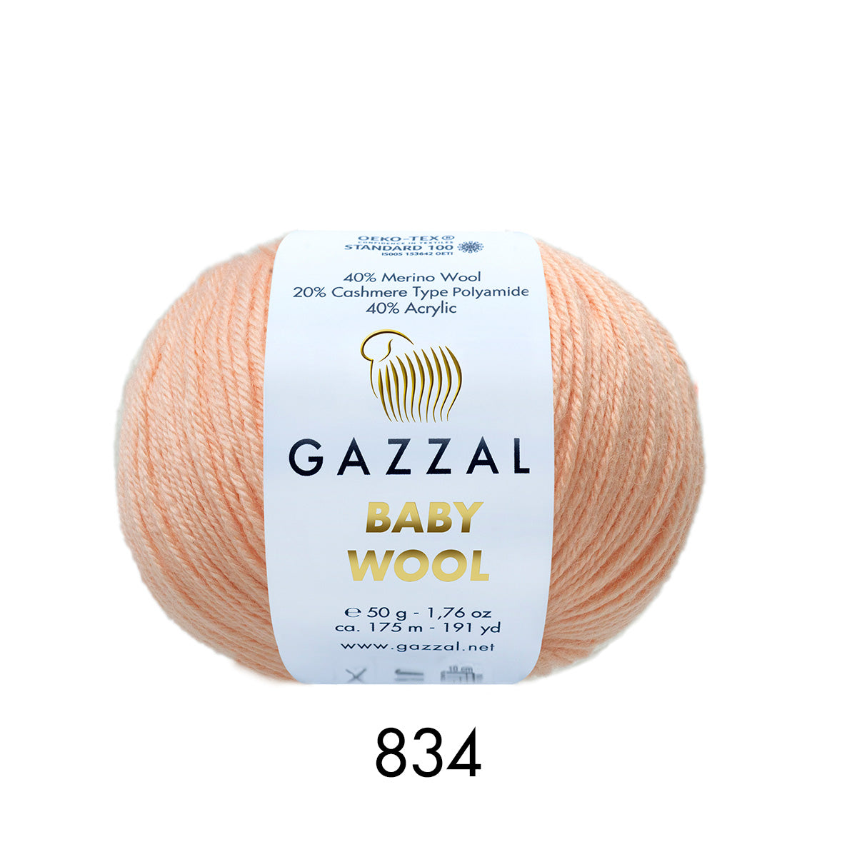 Gazzal Baby Wool – Merinos Yünü Karışımlı Bebek İpliği | 10’lu Paket (10 × 50 gr / 500 gr)