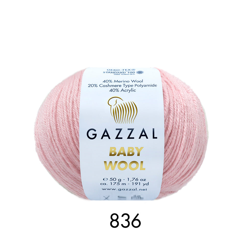 Gazzal Baby Wool – Merinos Yünü Karışımlı Bebek İpliği | 10’lu Paket (10 × 50 gr / 500 gr)