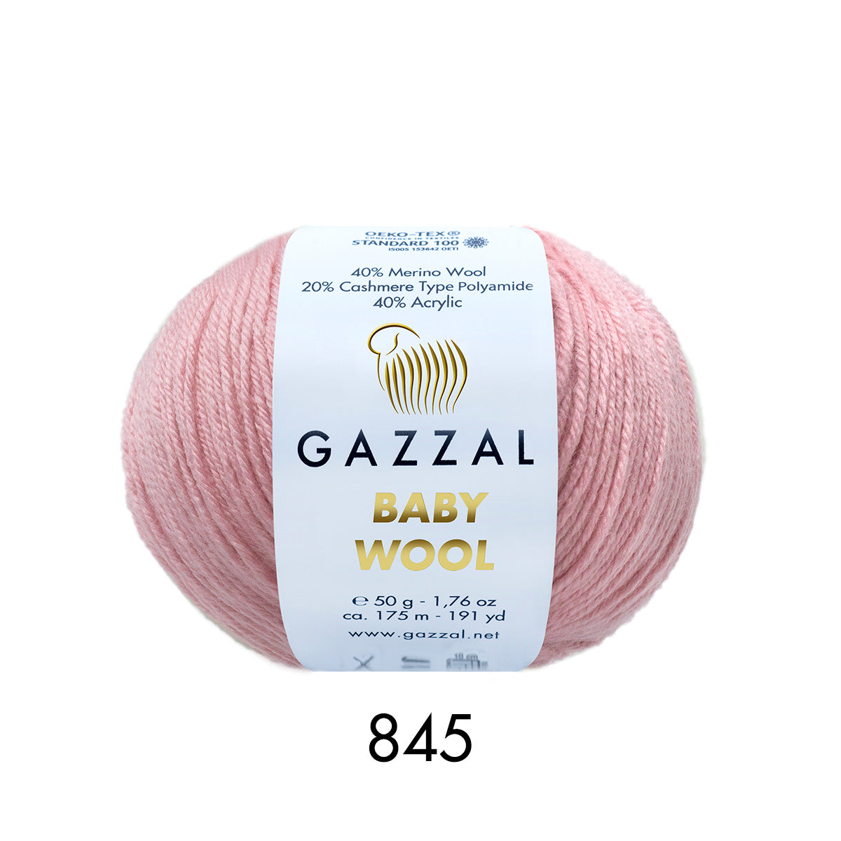Gazzal Baby Wool – Merinos Yünü Karışımlı Bebek İpliği | 10’lu Paket (10 × 50 gr / 500 gr)